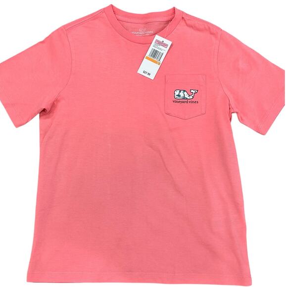 VINEYARD VINES Kids Short Sleeve Whale Pocket Tee Small NWT - Picture 2 of 6